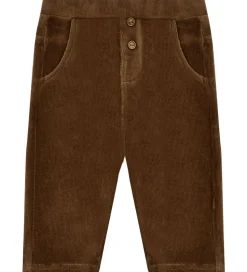 Hust and Claire Fløjlsbukser - HCGordon Ottoman - Brown stone