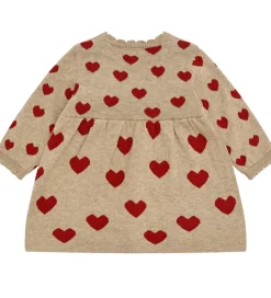 Hust and Claire Kjole - Strik - HCKristel - Biscuit m. Hjerter