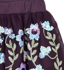 Hust and Claire Nederdel - Ninna - Dark Plum m. Palietter