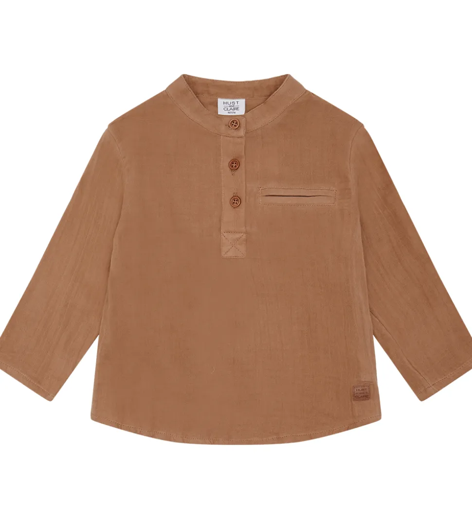 Hust and Claire Skjorte - Musselin - Rasser - Warm Sand