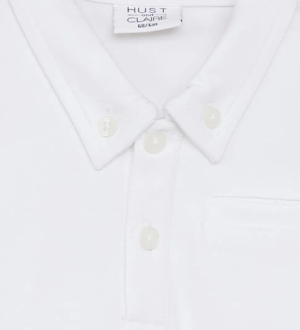 Hust and Claire Skjortebody l/æ - HCBasil - Hvid