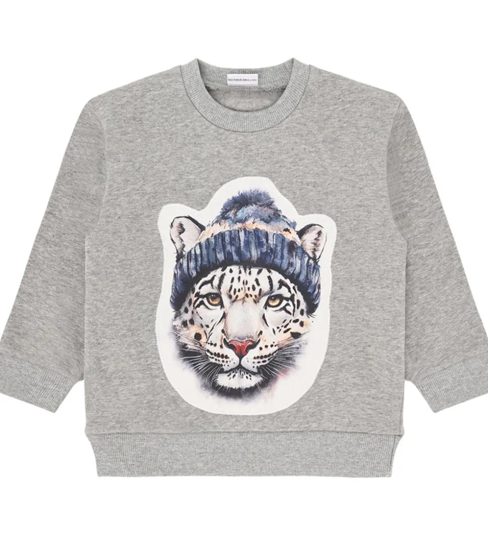 Hust and Claire Sweatshirt - HCSejer - Tile Grey Melange m. Tige