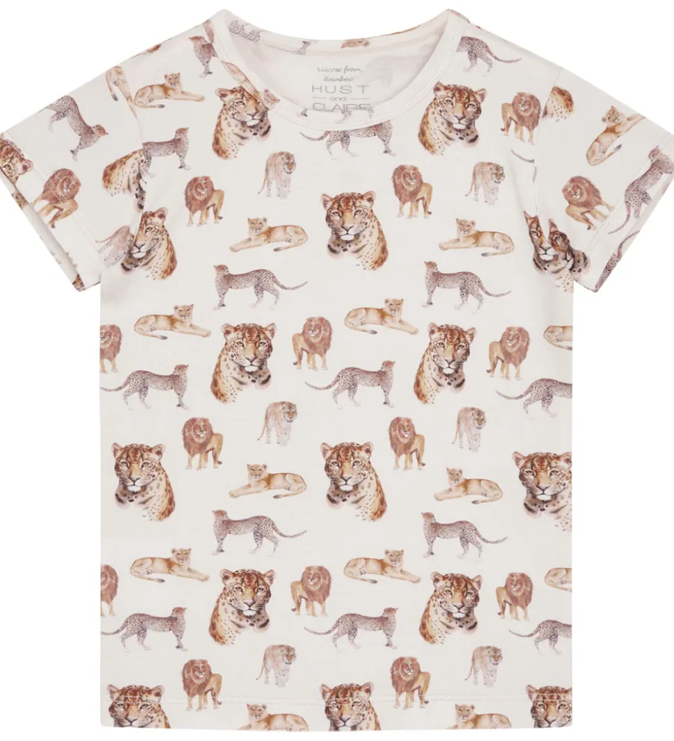 Hust and Claire T-shirt - Austin - Bambus - White Sand