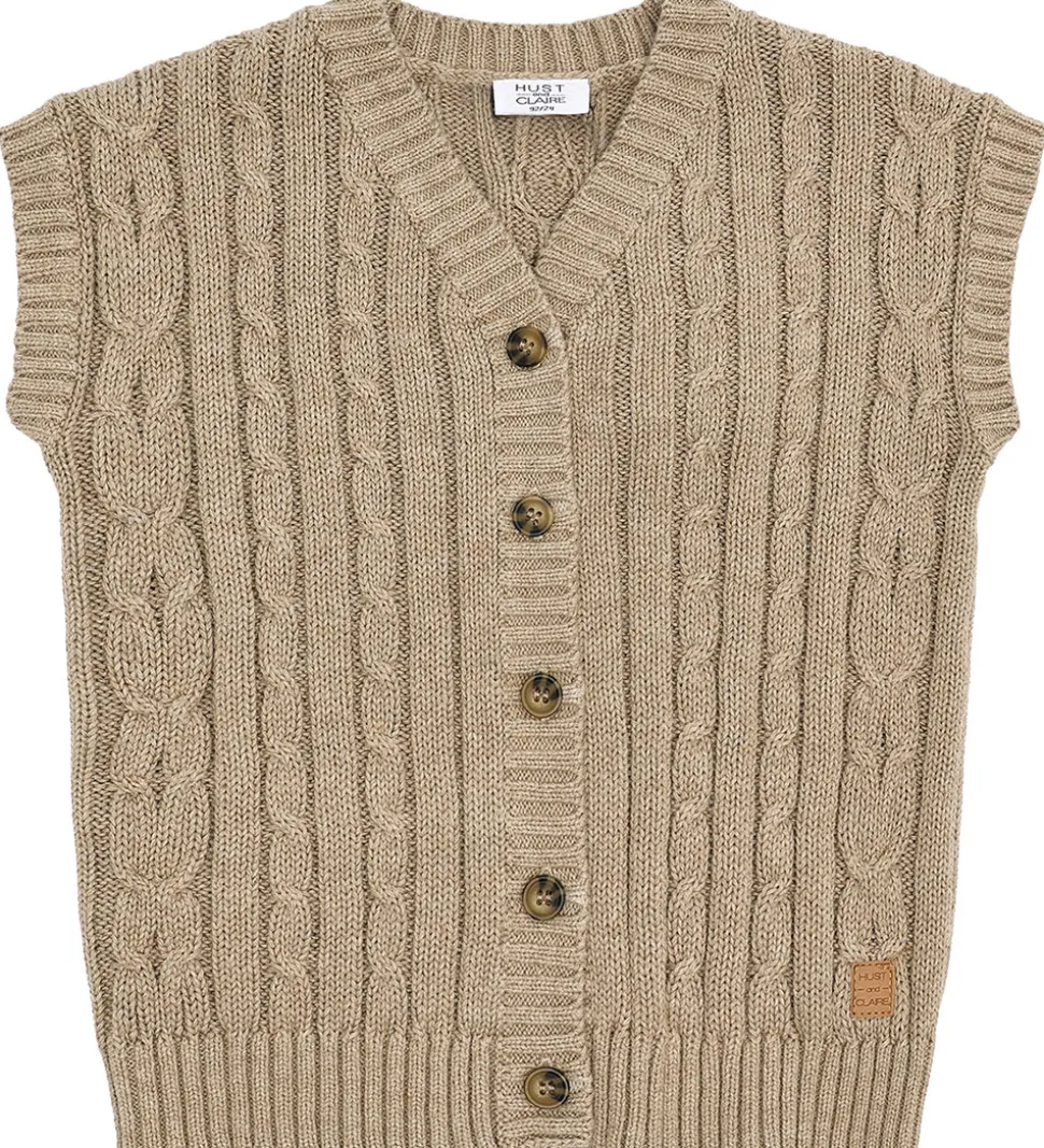 Hust and Claire Vest - HCPrinco - Strik - Biscuit