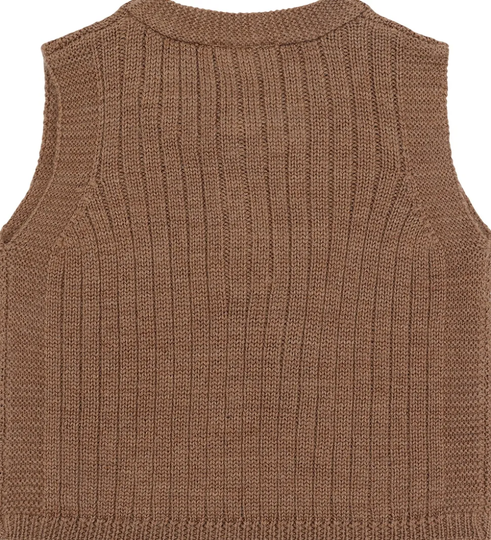 Hust and Claire Vest - Strik - HCEdi - Wool Rib Knit - Coca Moch