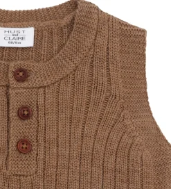 Hust and Claire Vest - Strik - HCEdi - Wool Rib Knit - Coca Moch