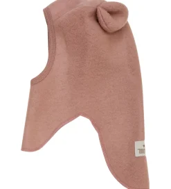 Huttelihut Elefanthue - Uldfleece - 1-lags - Burlwood m. Ører