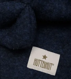 Huttelihut Elefanthue - Uldfleece - 1-lags - Navy m. Ører