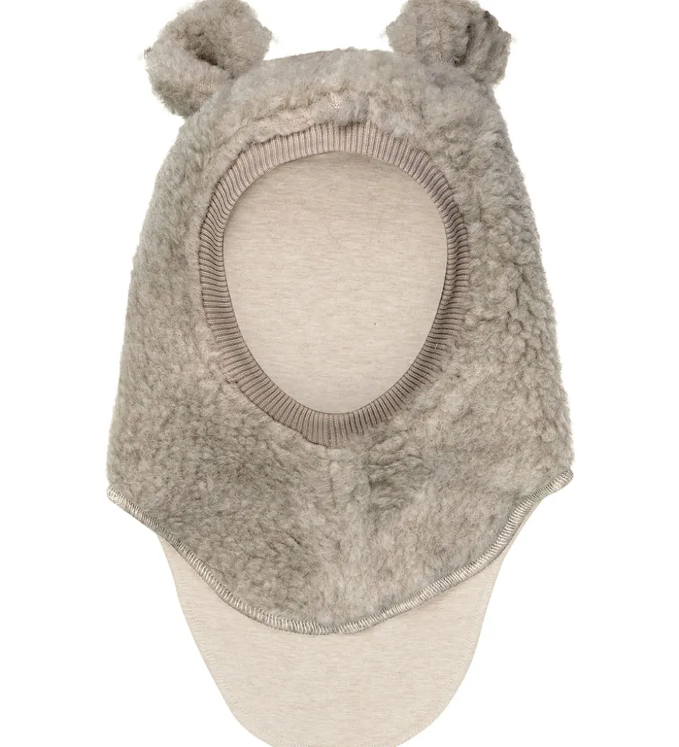 Huttelihut Elefanthue - Uld - Teddy - 2-lags - Camel Melange