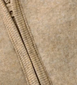 Huttelihut Fleccejakke - Uldfleece - Camel Melange m. Ører