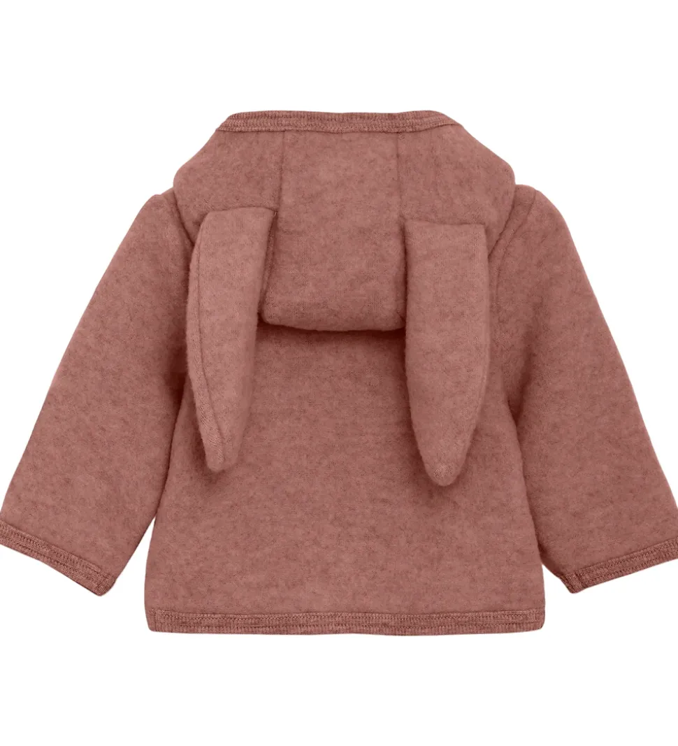 Huttelihut Fleecejakke - Uldfleece - Burlwood m. Ører