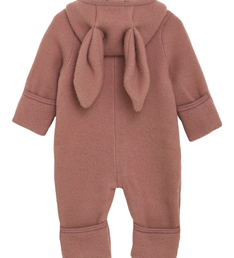 Huttelihut Køredragt - Uldfleece - Burlwood m. Ører