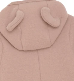 Huttelihut Køredragt - Uldfleece - Mahogany Rose m. Ører