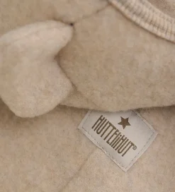 Huttelihut Køredragt - Uldfleece - Camel Melange m. Ører