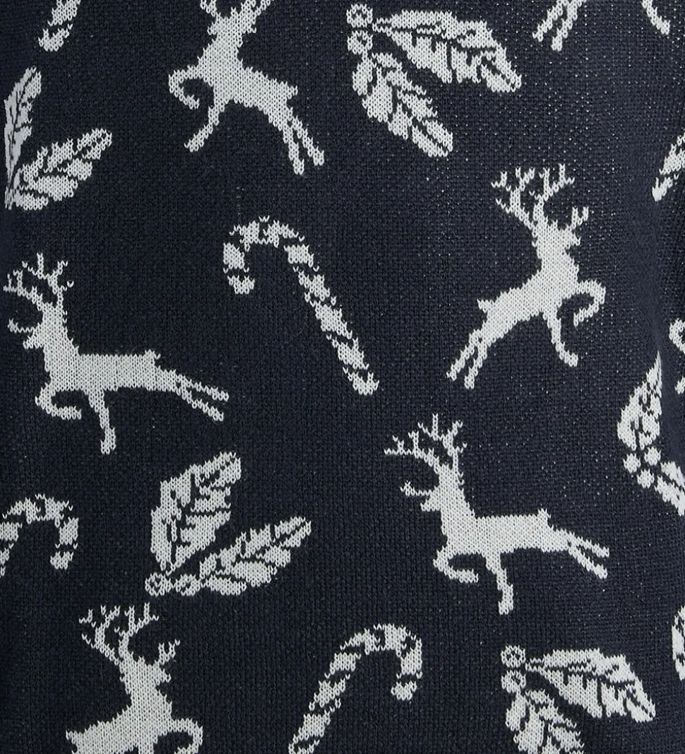 Jack & Jones Bluse - Strik - JjXmas Andrew - Sky Captain