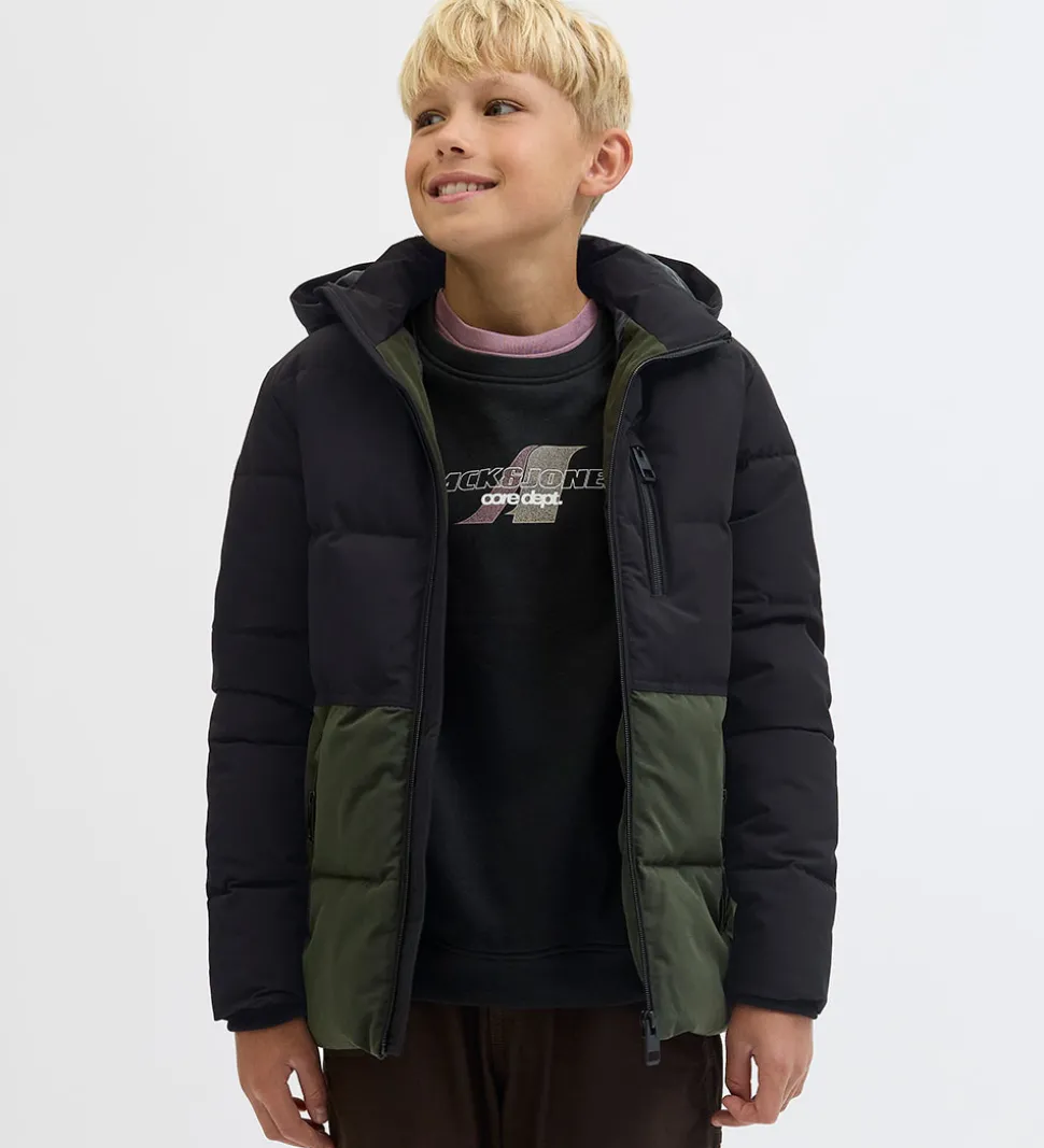 Jack & Jones Dynejakke - JjEowen - Rosin/Black Blocking