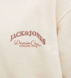 Jack & Jones Hættetrøje - JjeBrandes - Antique White