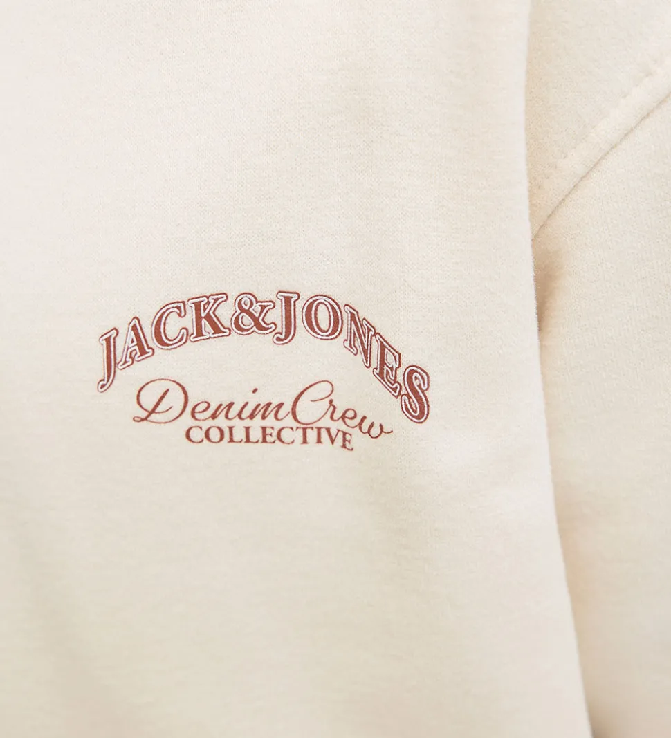 Jack & Jones Hættetrøje - JjeBrandes - Antique White