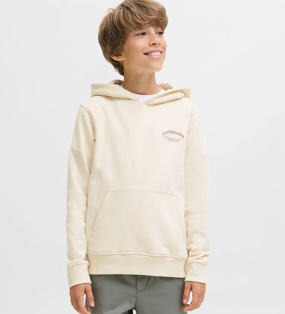 Jack & Jones Hættetrøje - JjeBrandes - Antique White