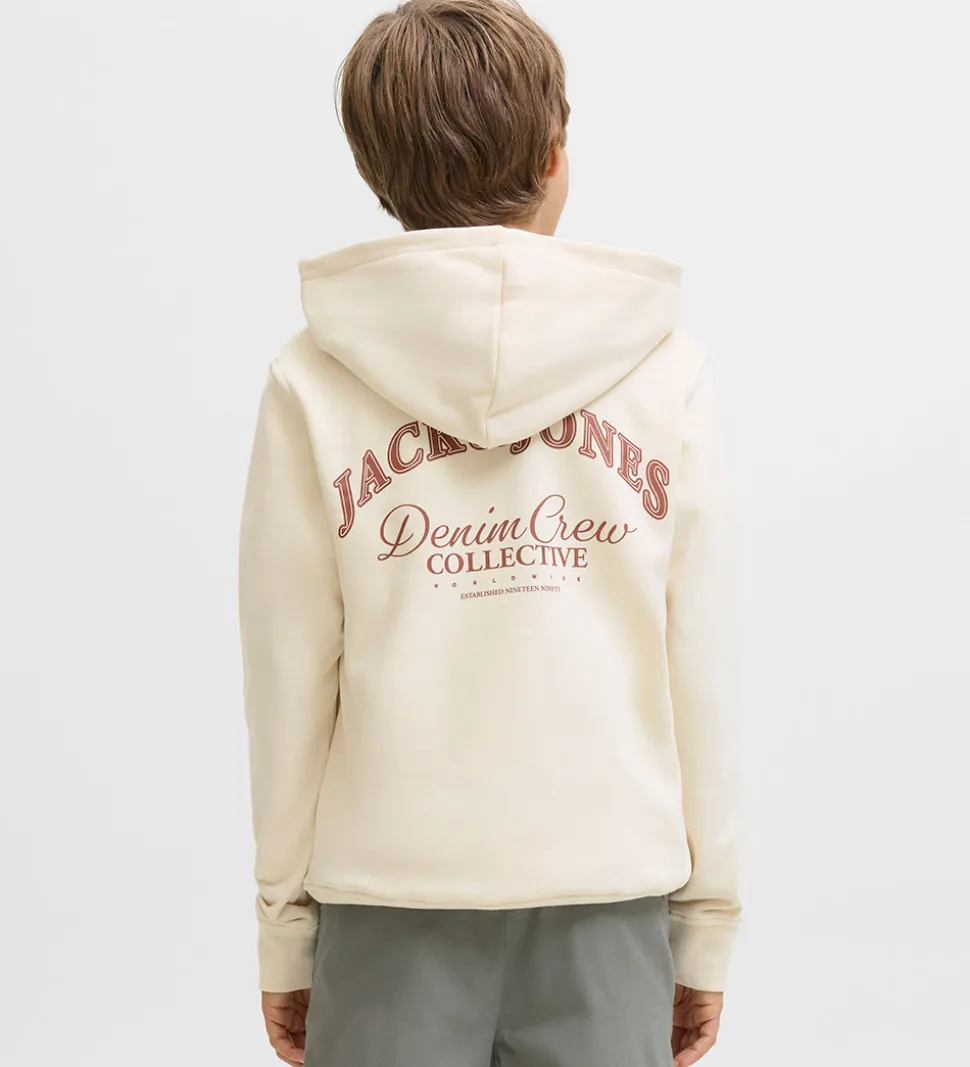 Jack & Jones Hættetrøje - JjeBrandes - Antique White