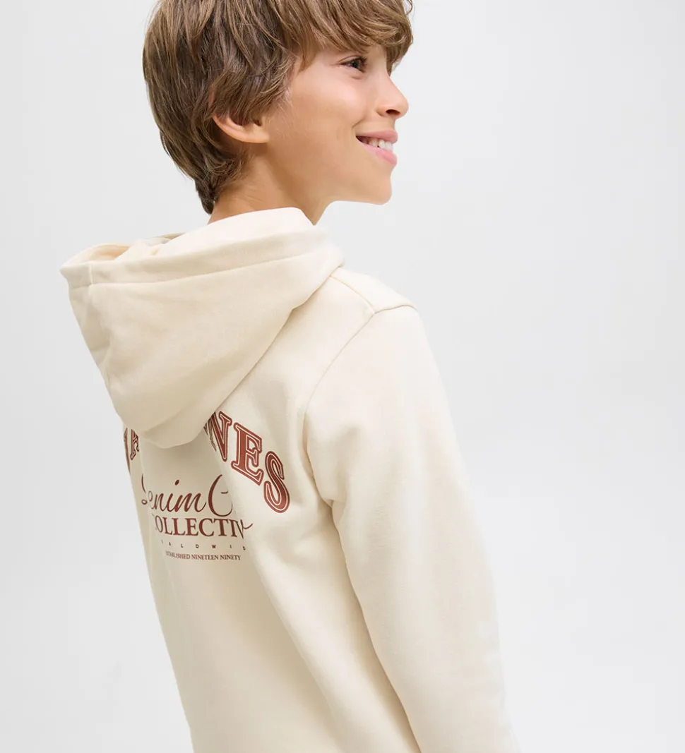 Jack & Jones Hættetrøje - JjeBrandes - Antique White