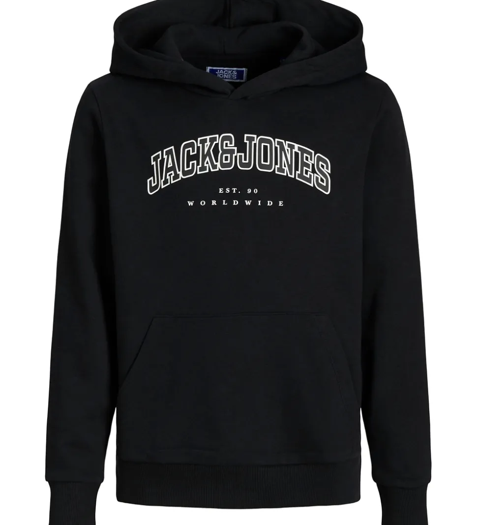 Jack & Jones Hættetrøje - JjeCaleb - Sort/LOOSE