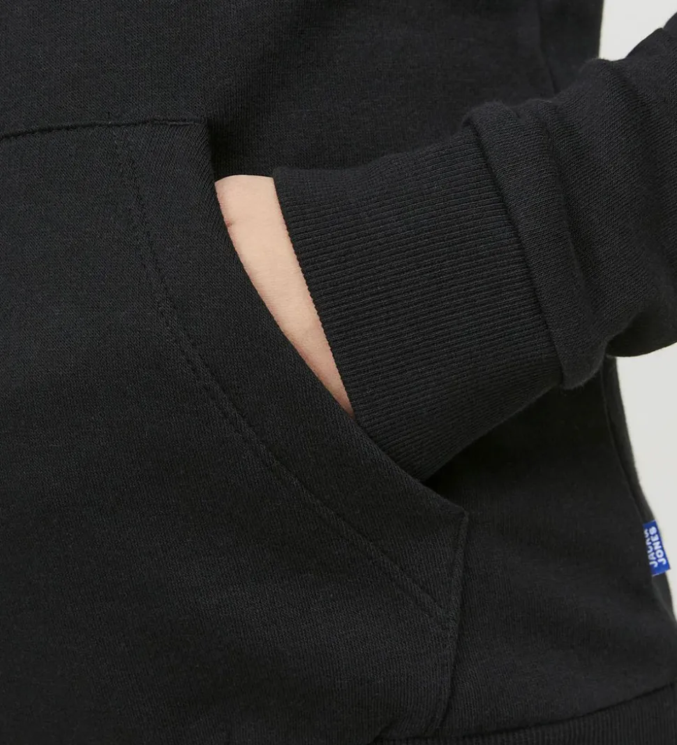 Jack & Jones Hættetrøje - Noos - JjeCorp - Black/JR/Large Print