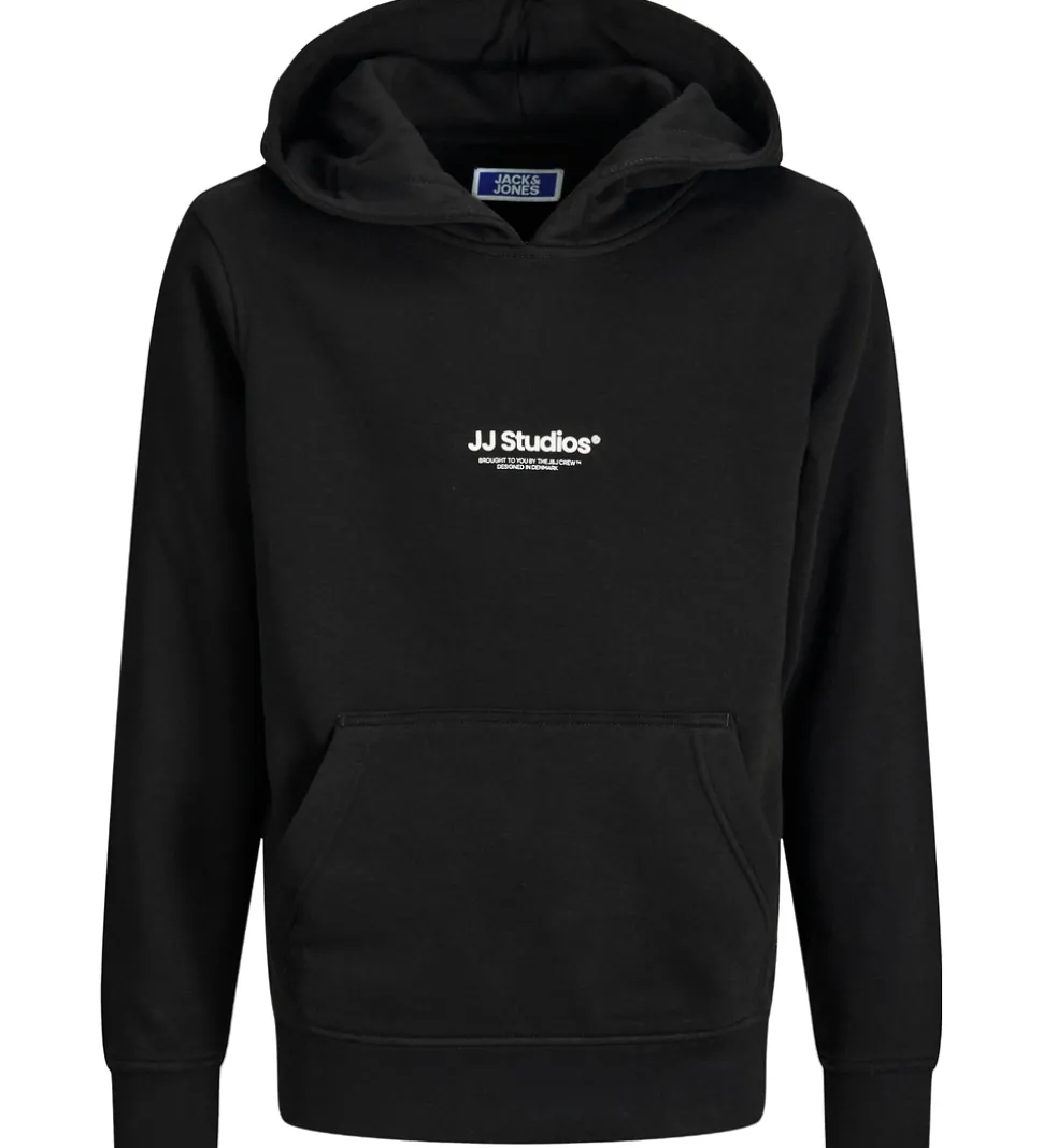 Jack & Jones Hættetrøje - Noos - JjeSoho - Sort m. Logo