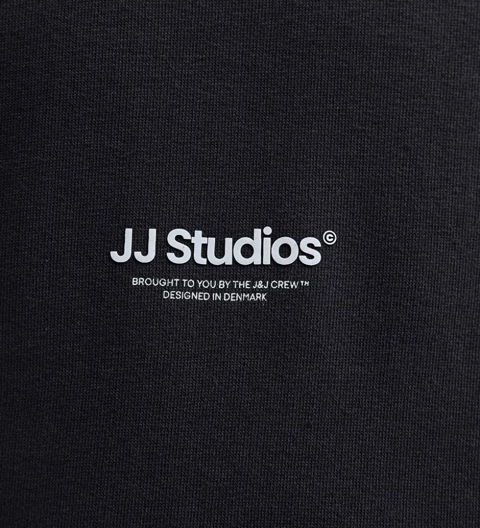 Jack & Jones Hættetrøje - Noos - JjeSoho - Sort m. Logo