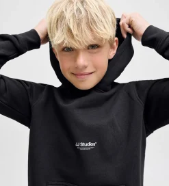 Jack & Jones Hættetrøje - Noos - JjeSoho - Sort m. Logo