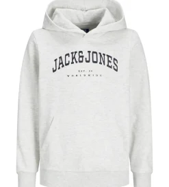 Jack & Jones Hættetrøje- JjeCaleb - Noos - White Melange/LOOSE