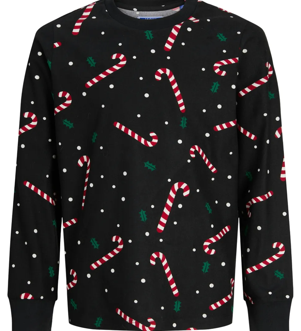 Jack & Jones Nattøj - JacTristan - Black/Candy Cane
