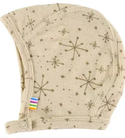 Joha Babyhjelm - 1-lags - Uld - Beige m. Stjerner
