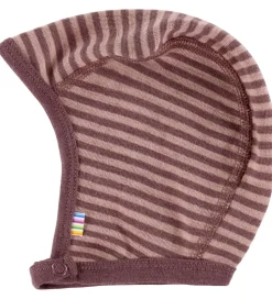 Joha Babyhjelm - Uld - Rose m. Striber