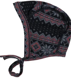 Joha Babyhjelm - Uld - Sort m. Stjerner