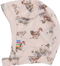 Joha Babyhjelm - Viskose/Bambus - Lyserød m. Ænder