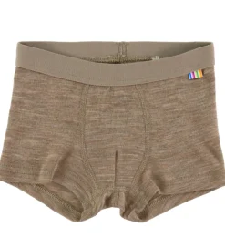 Joha Boxershorts - Uld/Silke - Beige Melange