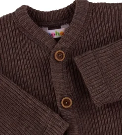 Joha Cardigan - Strik - Uld - Mørkebrun