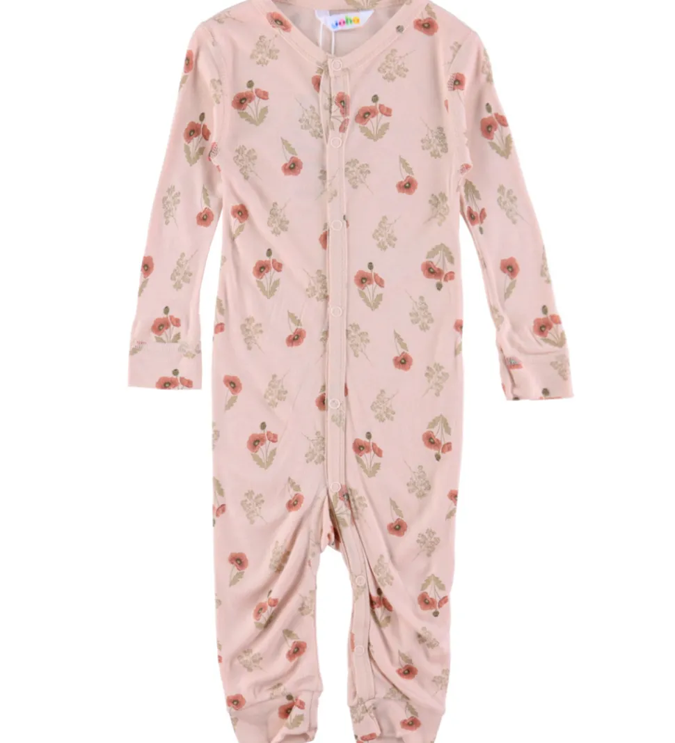 Joha Heldragt - Bambus - Lyserød m. Blomst