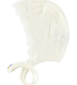 Joha Hjelm - Uld/Silke - Creme m. Hulmønster