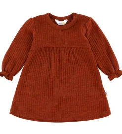 Joha Kjole - Uld - Rib - Rust