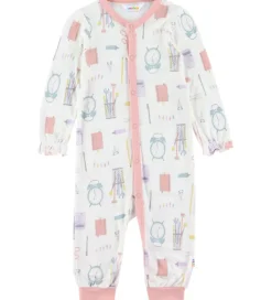 Joha Natdragt - Viskose/Bambus - Off White m. Print