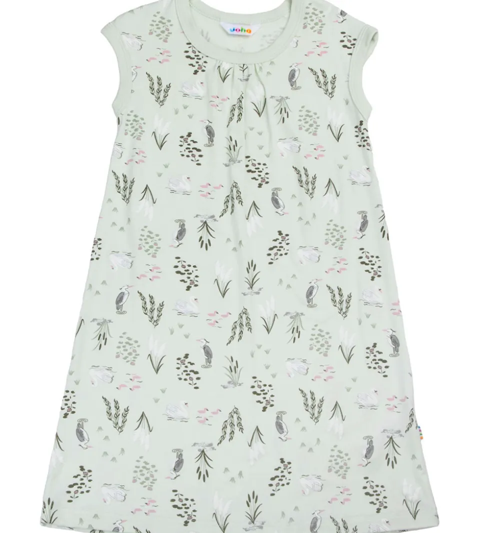 Joha Natkjole - Viskose/Bambus - Mynte m. Svaner