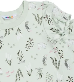 Joha Nattøj - 2-Delt - Viskose/Bambus - Mynte m. Svane