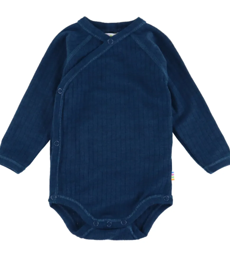 Joha Slå-om Body l/æ - Uld - Rib - Mørk Turkis