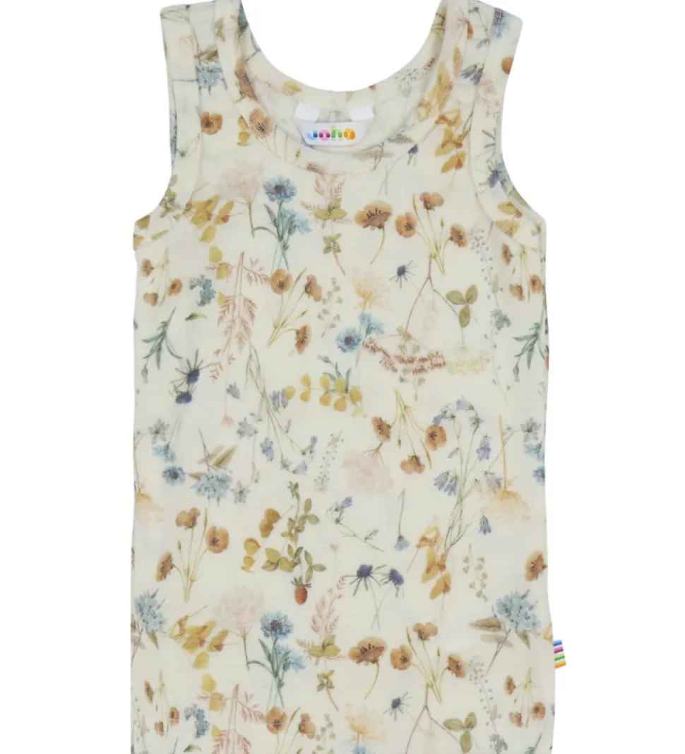 Joha Undertrøje - Uld - Off White m. Blomster