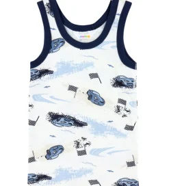 Joha Undertrøje - Viskose/ Bambus - Off White m. Print