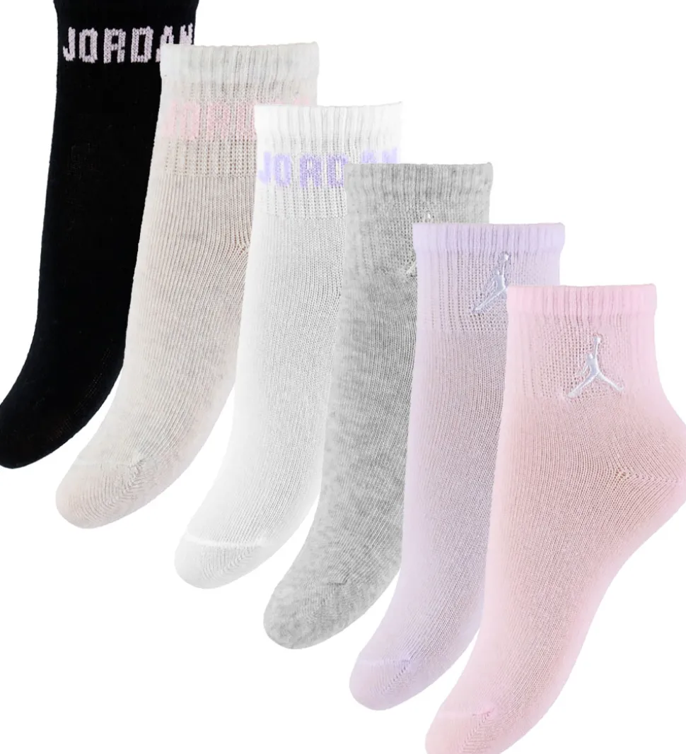 Jordan Ankelstrømper - 6-pak - Pink Foam