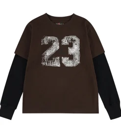 Jordan Bluse - Baroque Brown m. Hvid