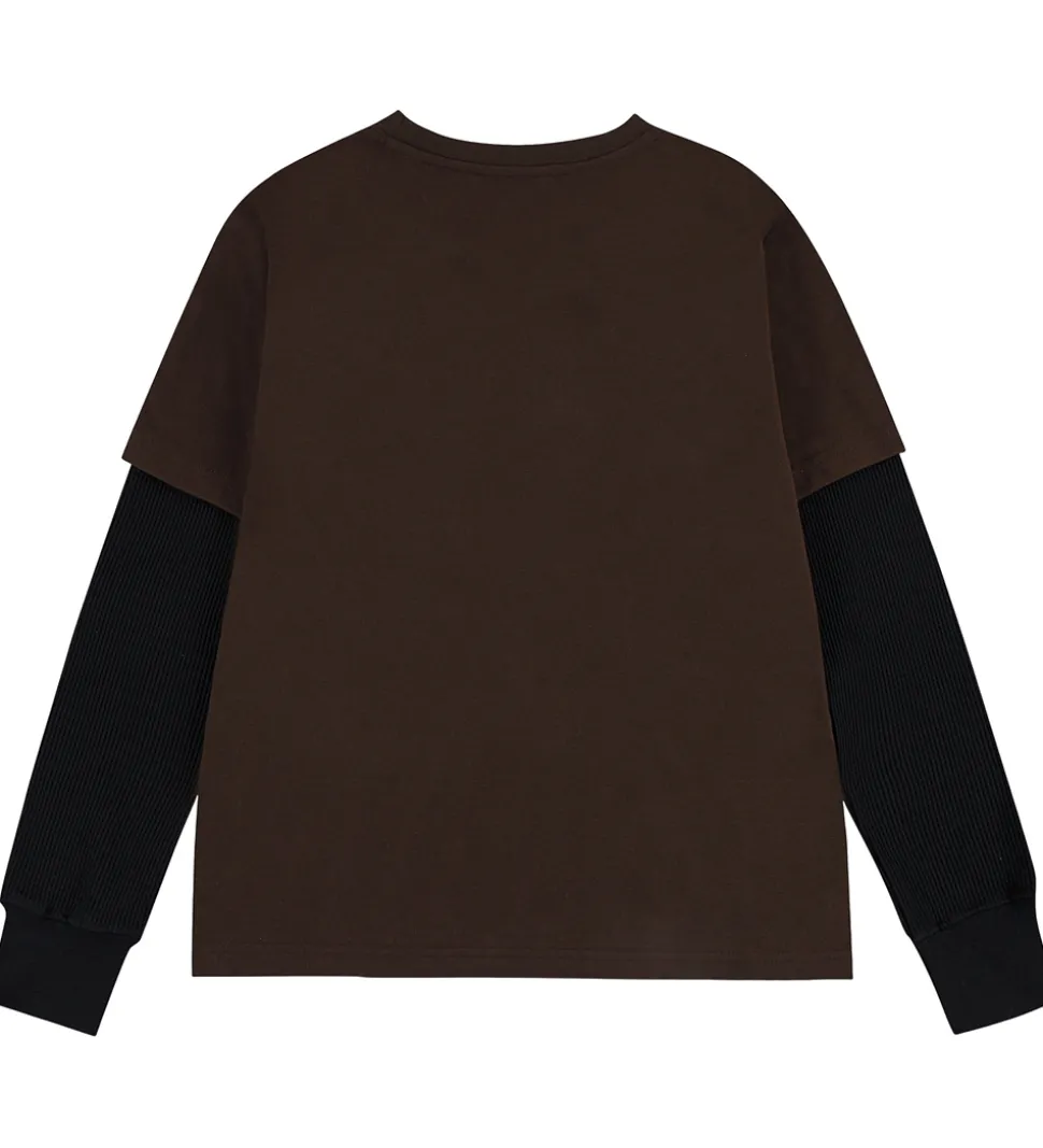 Jordan Bluse - Baroque Brown m. Hvid
